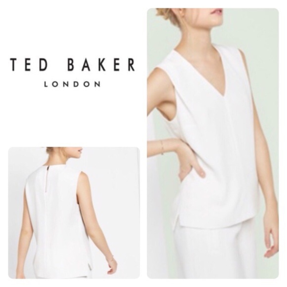Ted Baker Dexi Shoulder Tuck Sleeveless Top